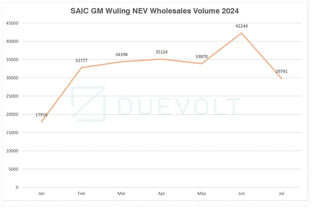 SAIC-GM-Wuling NEV Wholesales Volume 2024