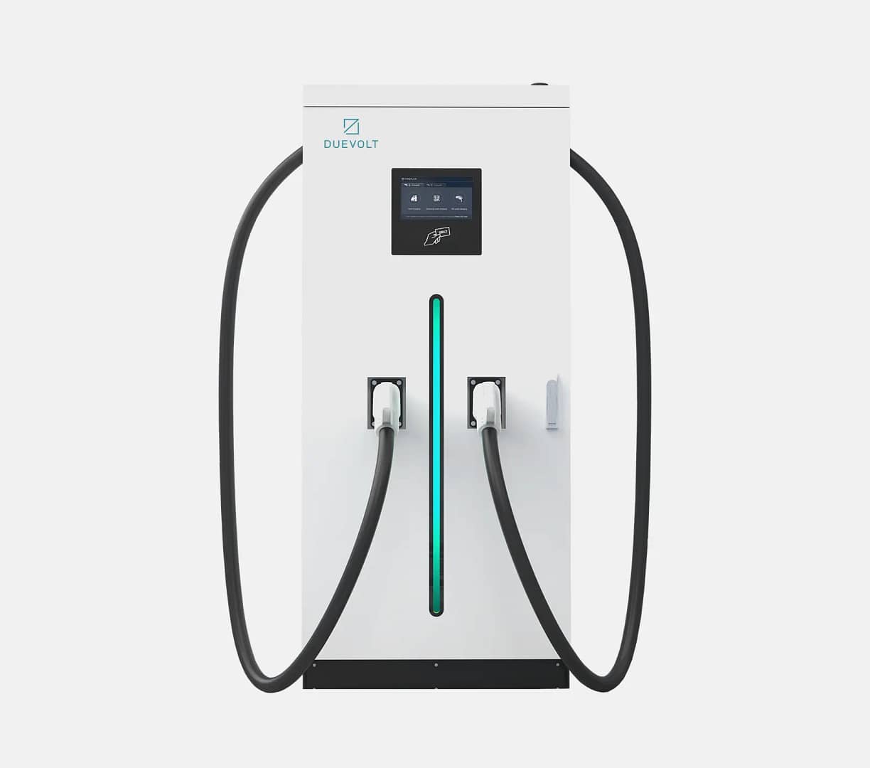 an image of a 60kw ev charging station with two guns